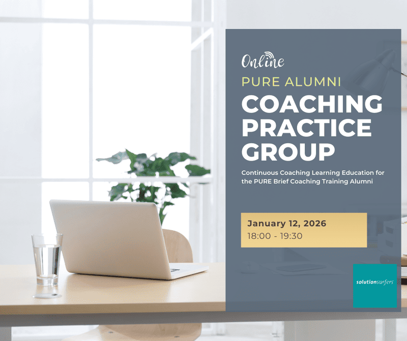 Pure Brief Coaching Training Alumni Online Solution Focus Coaching Practice