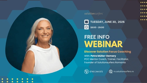 Descoperă Solution Focus Coaching într-un webinar gratuit pentru lideri, manageri, HR și viitori coachi acreditați ICF.
