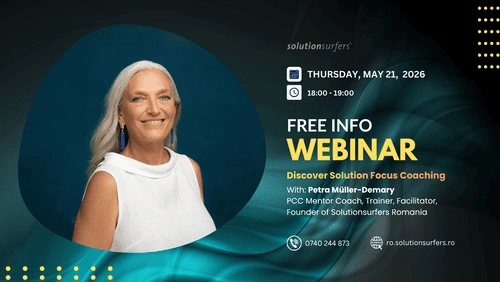 Descoperă Solution Focus Coaching într-un webinar gratuit pentru lideri, manageri, HR și viitori coachi acreditați ICF.